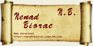 Nenad Biorac vizit kartica